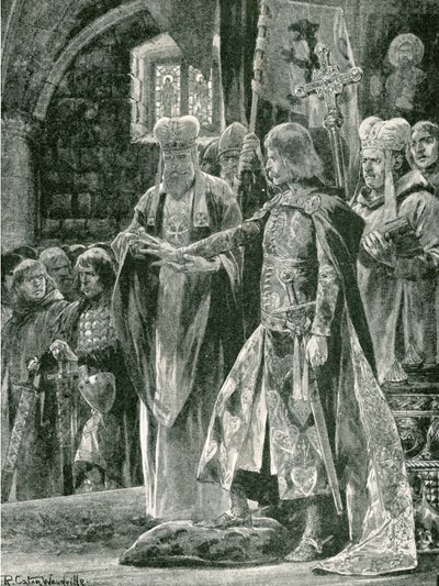 The Investiture of William II with the Ring, Sunday, Sept 26, 1087 by Richard Caton Woodville junior